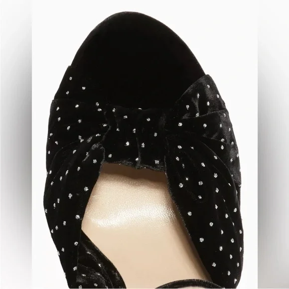 Jimmy Choo Velvet Glitter Heloise 120 Platform Heels - Picture 3 of 10